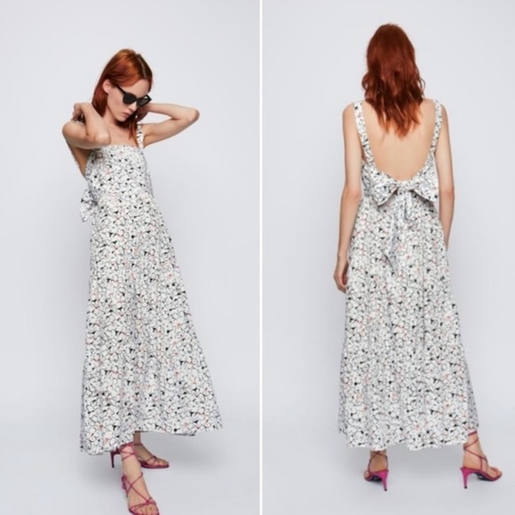 ZARA PRINT DRESS SIZE S - Picture 3 of 17